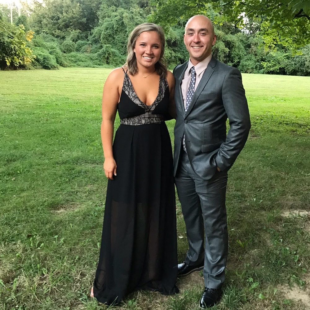 Black maxi dress